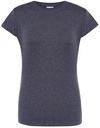 Damski t-shirt slim JHK152 - Denim Heather