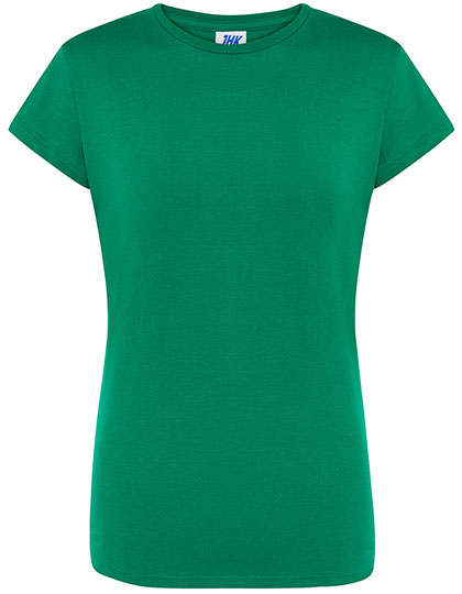 Koszulka Damska Slim Bawelniana JHK152 - Kelly Green
