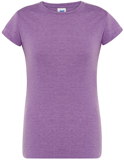 Damski t-shirt slim JHK152 - Lavender Heather