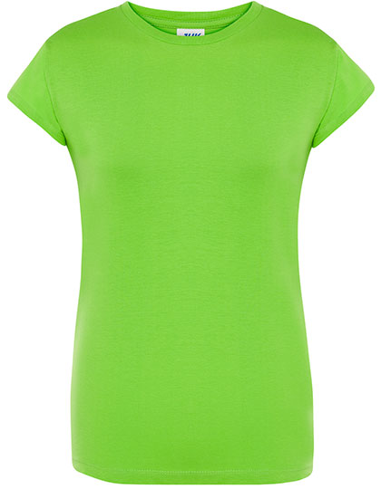 Koszulka Damska Slim Bawelniana JHK152 - Lime