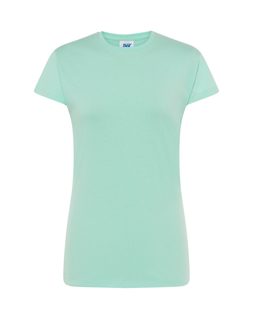 Koszulka Damska Slim Bawelniana JHK152 - Mint Green