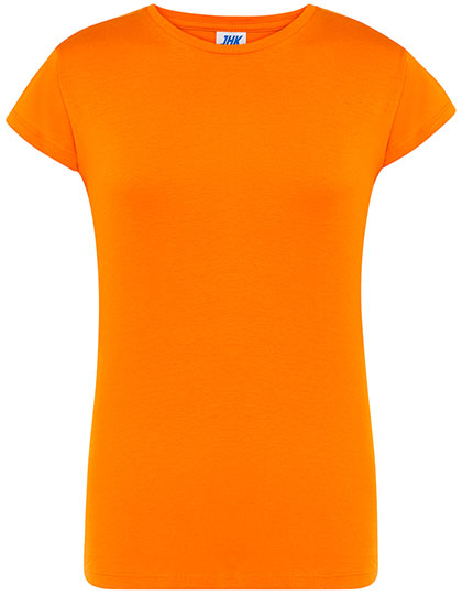 Damski t-shirt slim JHK152 - Orange