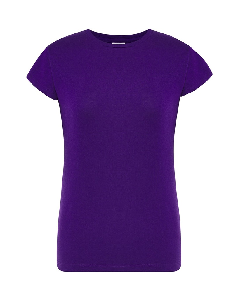 Koszulka Damska Slim Bawelniana JHK152 - Purple