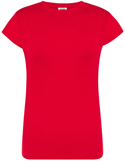 Koszulka Damska Slim Bawelniana JHK152 - Red