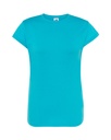Koszulka Damska Slim Bawelniana JHK152 - Turquoise