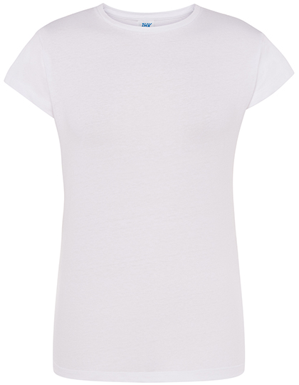 Koszulka Damska Slim Bawelniana JHK152 - White