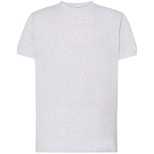 T-shirt męski klasyczny JHK170 - Ash Melange