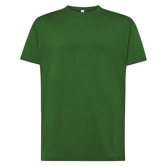 T-shirt Męski Klasyczny Bawełniany JHK170 - Bottle Green