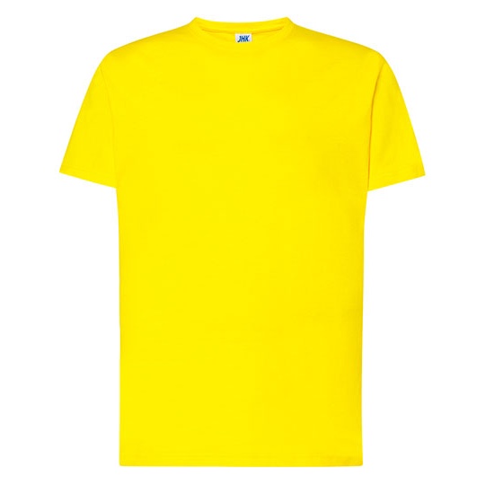T-shirt Męski Klasyczny Bawełniany JHK170 - Gold