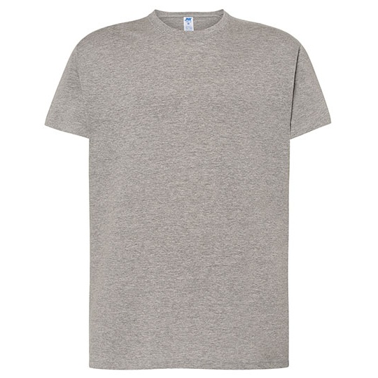 T-shirt Męski Klasyczny Bawełniany JHK170 - Grey Melange