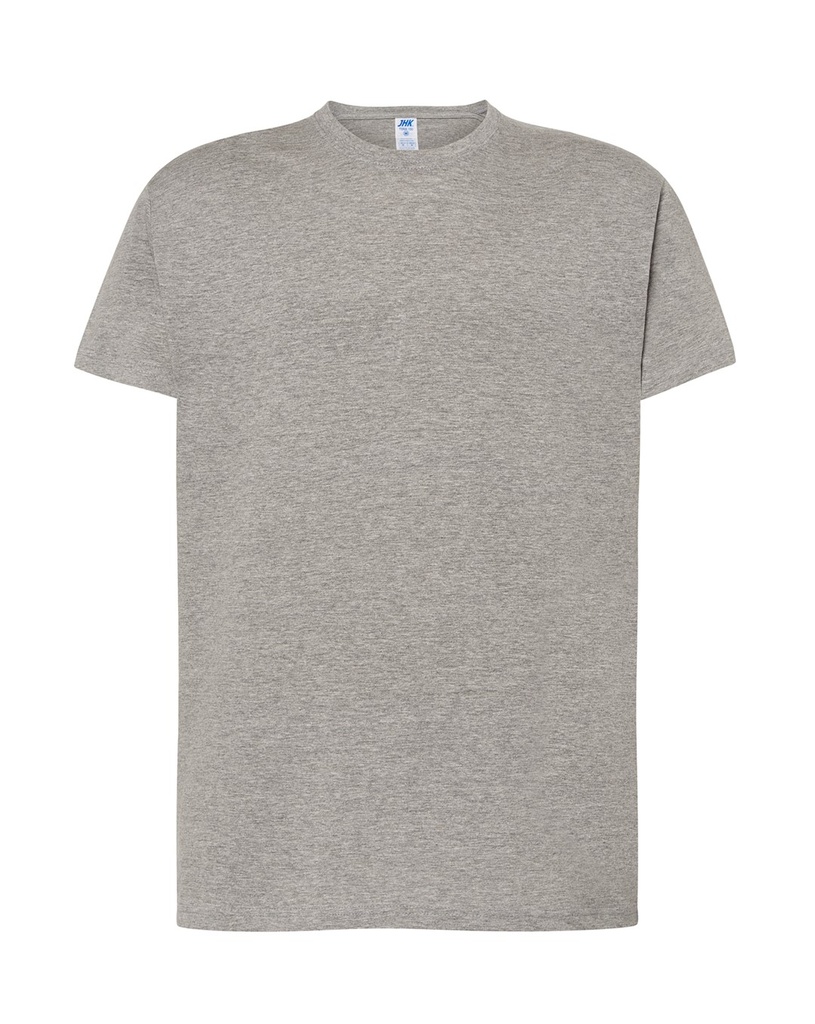 T-shirt Meski Klasyczny Bawelniany JHK170 - Grey Melange