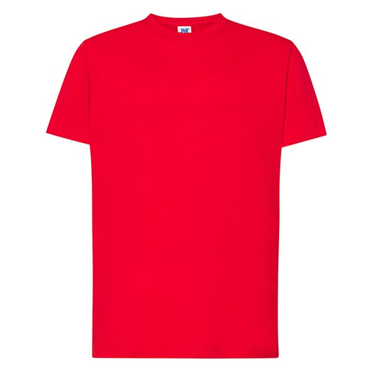 T-shirt Meski Klasyczny Bawelniany JHK170 - Red
