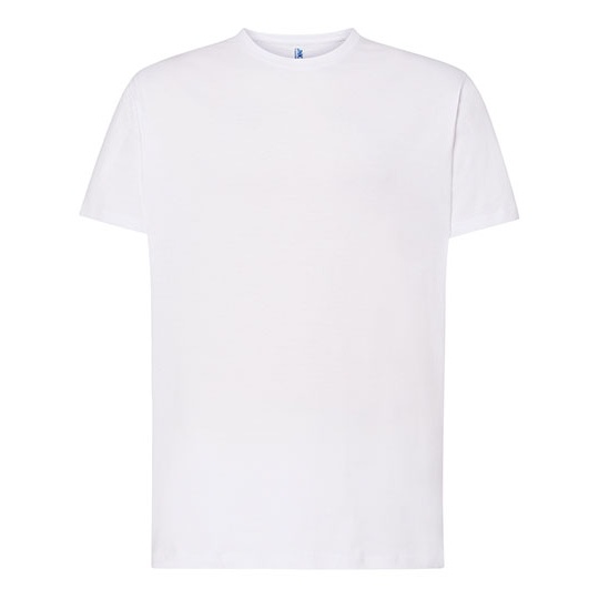 T-shirt Meski Klasyczny Bawelniany JHK170 - White