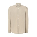 Koszula bawełniana z długim rękawem JHK200 - Brown