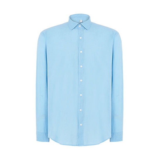 Koszula bawełniana z długim rękawem JHK200 - Sky
