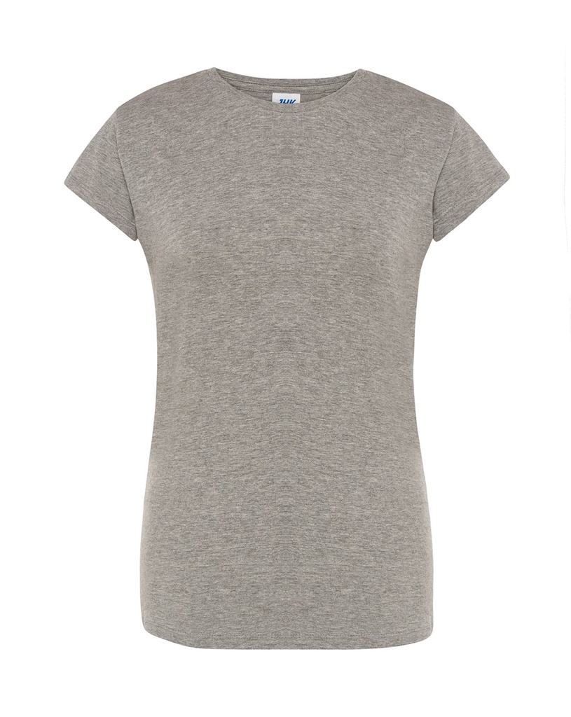Damski T-shirt Slim JHK240 - Grey Melange