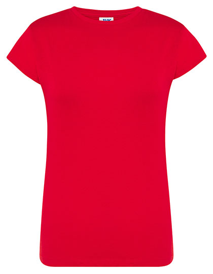 Damski T-shirt Slim JHK240 - Red