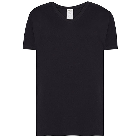 T-shirt Slim Bawełniany JHK270 - Black