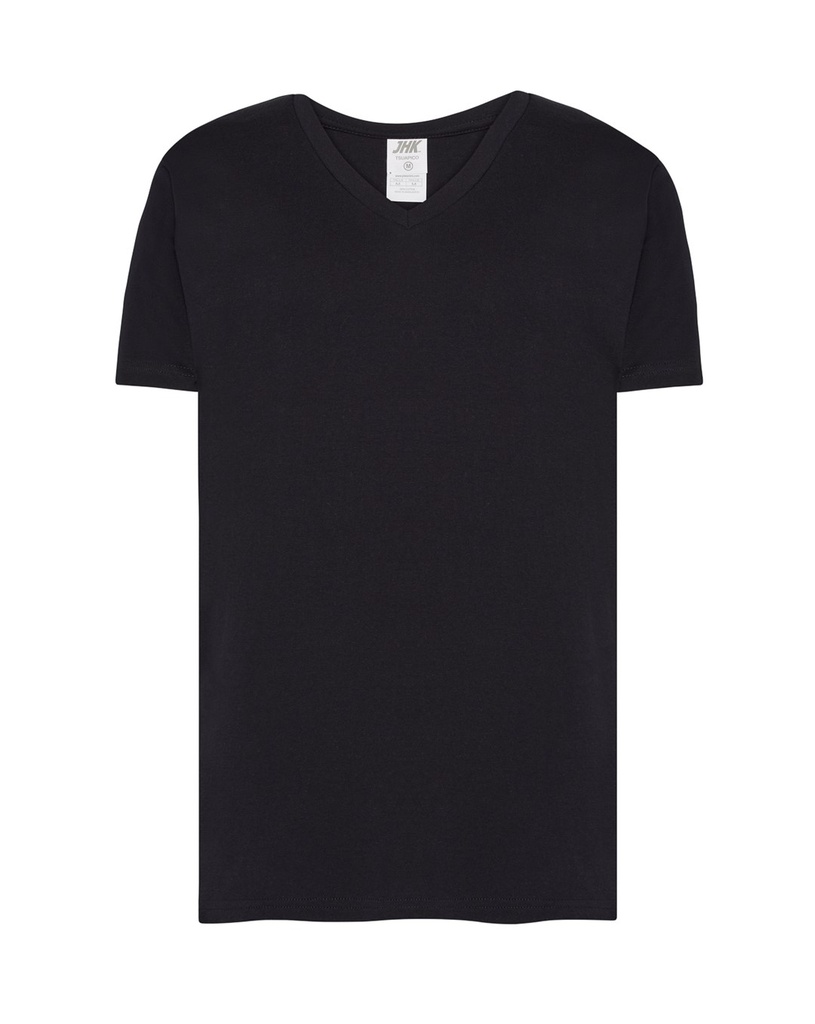 T-shirt Slim Bawelniany JHK270 - Black