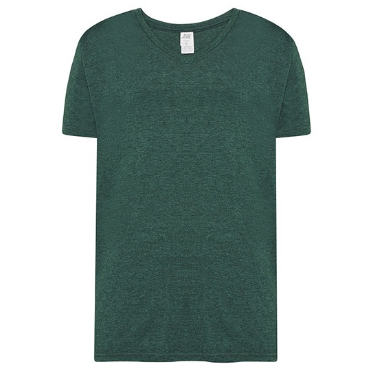 T-shirt Slim Bawelniany JHK270 - Bottle Green Heather