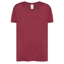 T-shirt Slim Bawelniany JHK270 - Burgundy Heather