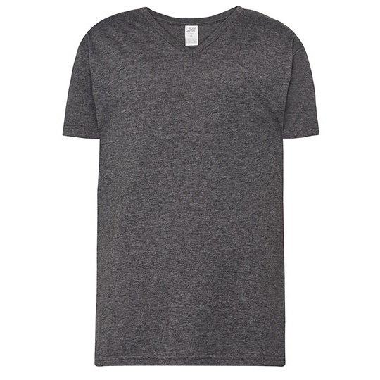 T-shirt Slim Bawełniany JHK270 - Charcoal Heather