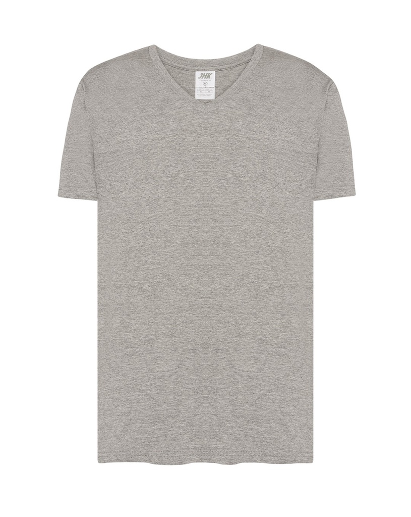 T-shirt Slim Bawelniany JHK270 - Grey Melange