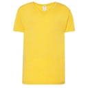 T-shirt Slim Bawelniany JHK270 - Mustard Heather