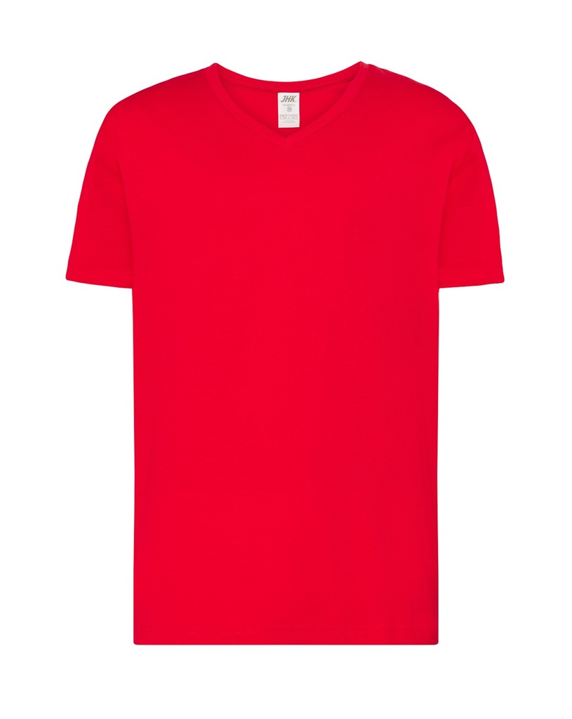 T-shirt Slim Bawelniany JHK270 - Red