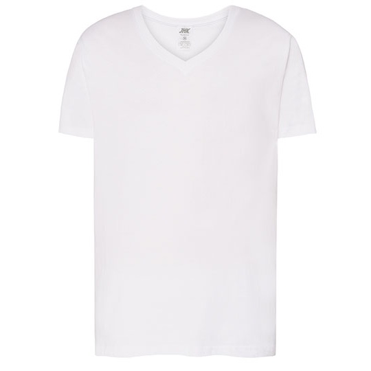 T-shirt Slim Bawełniany JHK270 - White