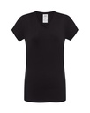 Koszulka Damska Slim Bawelniana JHK271 - Black