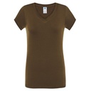 Koszulka Damska Slim Bawelniana JHK271 - Khaki