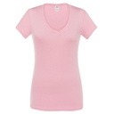 Koszulka Damska Slim Bawelniana JHK271 - Pink