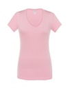 Koszulka Damska Slim Bawelniana JHK271 - Pink