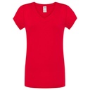 Koszulka Damska Slim Bawelniana JHK271 - Red