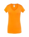 Damska koszulka Slim JHK271 - Tangerine