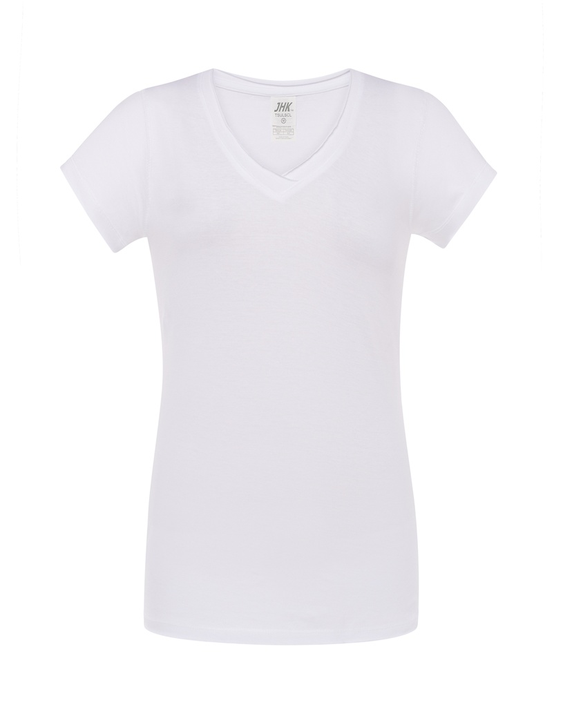 Koszulka Damska Slim Bawelniana JHK271 - White