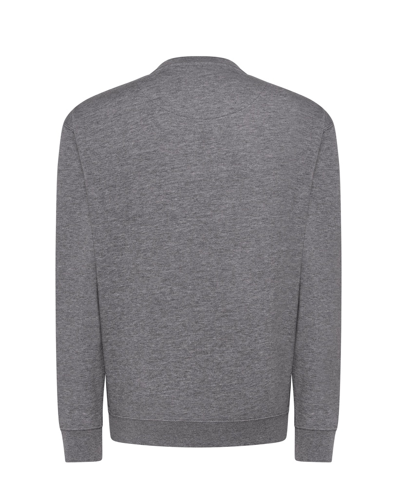 Bluza Unisex z Okrągłym Dekoltem JHK320 - Dark Grey Melange