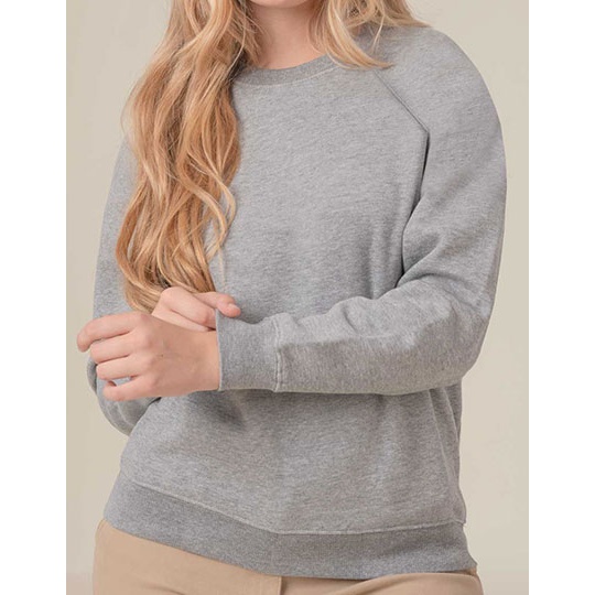 Bluza Klasyczna Organiczna Bawelna Poliester Recykling JHK322 - Grey Melange