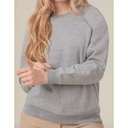 Bluza Klasyczna Organiczna Bawelna Poliester Recykling JHK322 - Grey Melange
