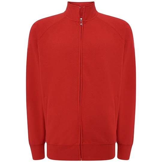 Bluza Rozpinana Poliester Bawelna JHK401 - Red