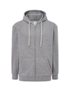 Bluza Meska z Kapturem i Zamkiem Szczotkowana Mieszanka JHK422 - Grey Melange