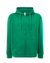 Bluza z kapturem na zamek JHK422 - Kelly Green