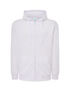 Bluza Meska z Kapturem i Zamkiem Szczotkowana Mieszanka JHK422 - White