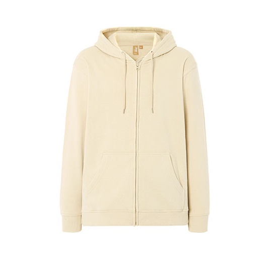 Bluza z Kapturem Klasyczna Organiczna Bawelna Poliester Recykling JHK425 - Buttercream