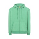 Bluza z kapturem unisex na zamek JHK425 - Eucalyptus