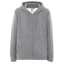 Bluza z kapturem unisex na zamek JHK425 - Grey Melange