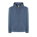 Bluza z kapturem unisex na zamek JHK425 - Steel Blue