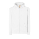 Bluza z Kapturem Klasyczna Organiczna Bawelna Poliester Recykling JHK425 - White