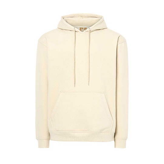Bluza Unisex z Kapturem Organiczna Bawelna Poliester Recykling JHK426 - Buttercream